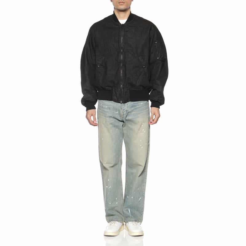 BARNEYS NEW YORK BARNEYS NEW YORK designed by TOMOHIRO KONNO MA-1型デニムブルゾン BLUE