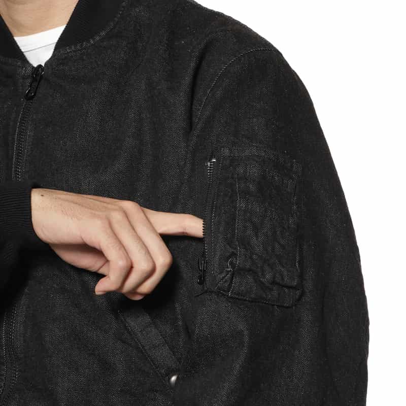 BARNEYS NEW YORK BARNEYS NEW YORK designed by TOMOHIRO KONNO MA-1型デニムブルゾン BLUE