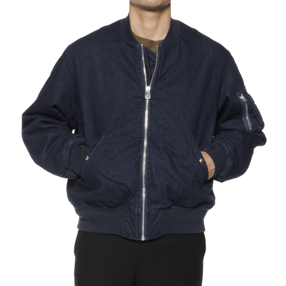 BARNEYS NEW YORK designed by TOMOHIRO KONNO MA-1型デニムブルゾン