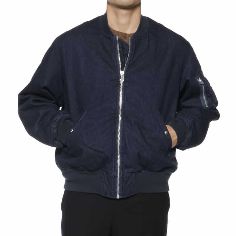 BARNEYS NEW YORK designed by TOMOHIRO KONNO MA-1型デニムブルゾン