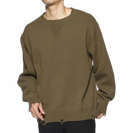 BARNEYS NEW YORK designed by TOMOHIRO KONNO クルーネックニットプルオーバー