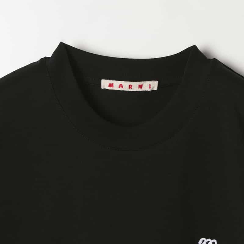 MARNI MARNI＜マルニ＞ バーニーズ　ニューヨーク限定 ロゴ入りTシャツ BLACK
