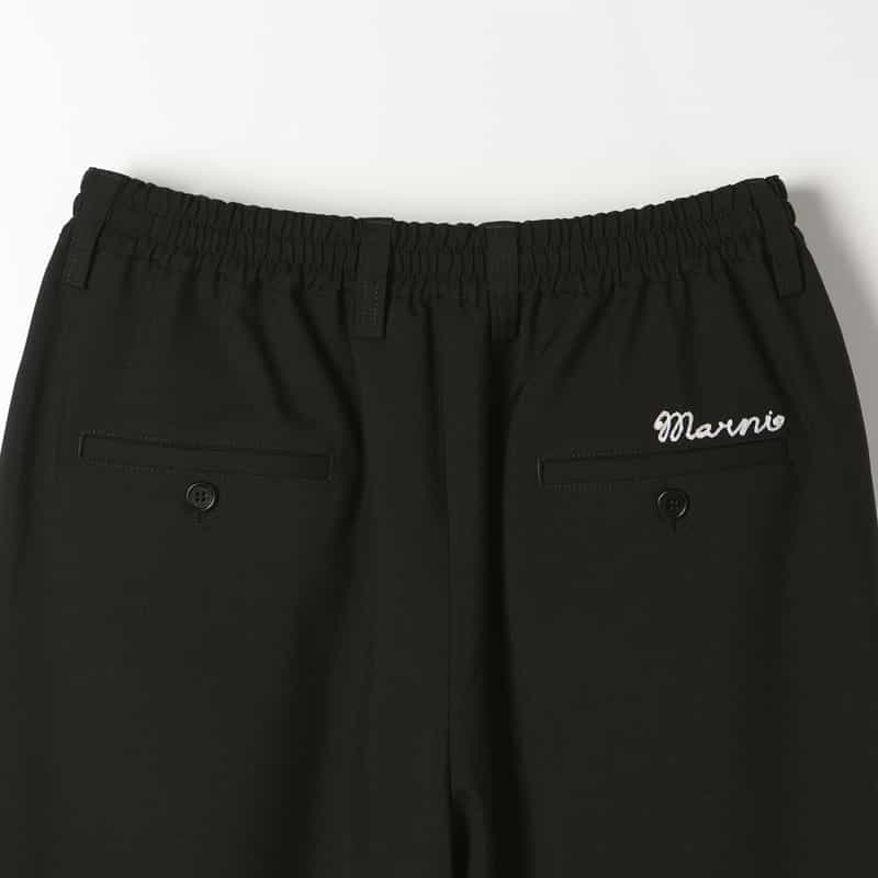 MARNI MARNI＜マルニ＞ バーニーズ　ニューヨーク限定 テーパードパンツ BLACK