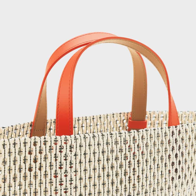 MARY AL TERNA MARYALTERNA ＜メアリオルターナ＞ バーニーズ　ニューヨーク限定 バイカラーメッシュトートバッグ “GAP“ WHITE