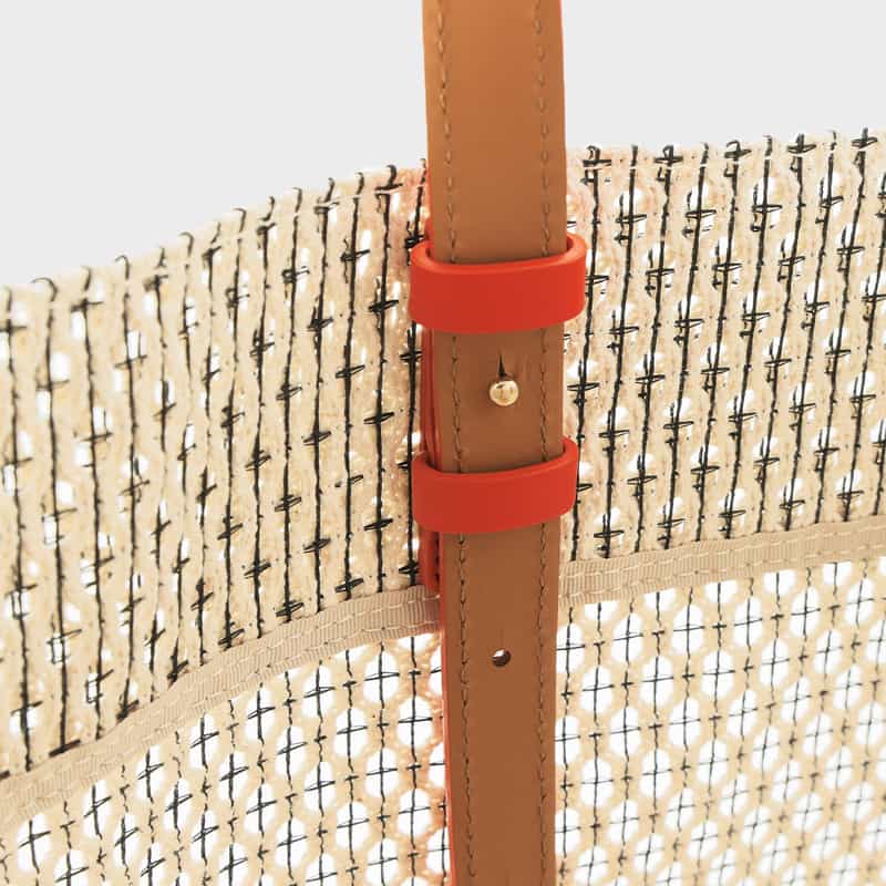 MARY AL TERNA MARYALTERNA ＜メアリオルターナ＞ バーニーズ　ニューヨーク限定 バイカラーメッシュトートバッグ “GAP“ WHITE