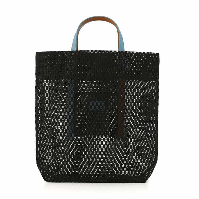 MARY AL TERNA MARYALTERNA ＜メアリオルターナ＞ バーニーズ　ニューヨーク限定 バイカラーメッシュトートバッグ “GAP“ BLACK