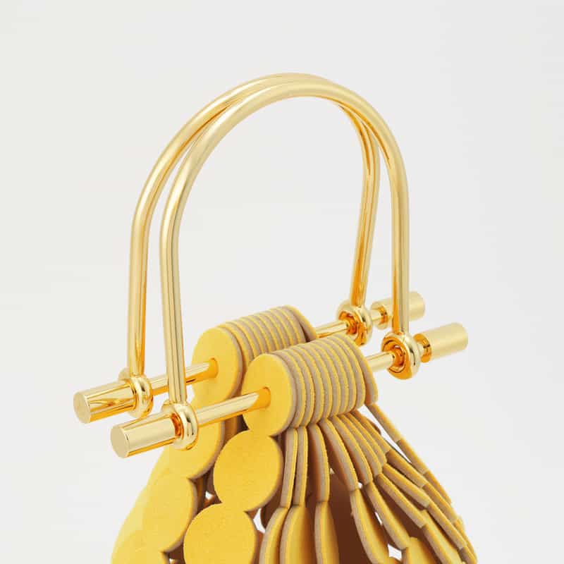 MARY AL TERNA MARYALTERNA＜メアリオルターナ＞ ハンドルバッグ"MOON" YELLOW