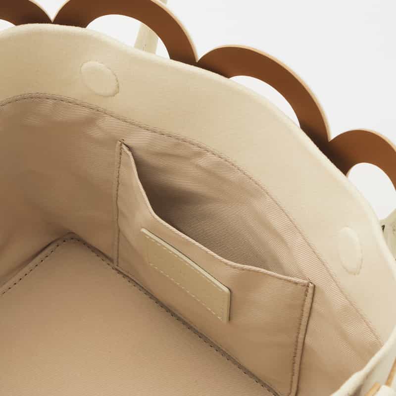 MARY AL TERNA MARYALTERNA＜メアリオルターナ＞ ハンドバッグ “MAZE“ IVORY