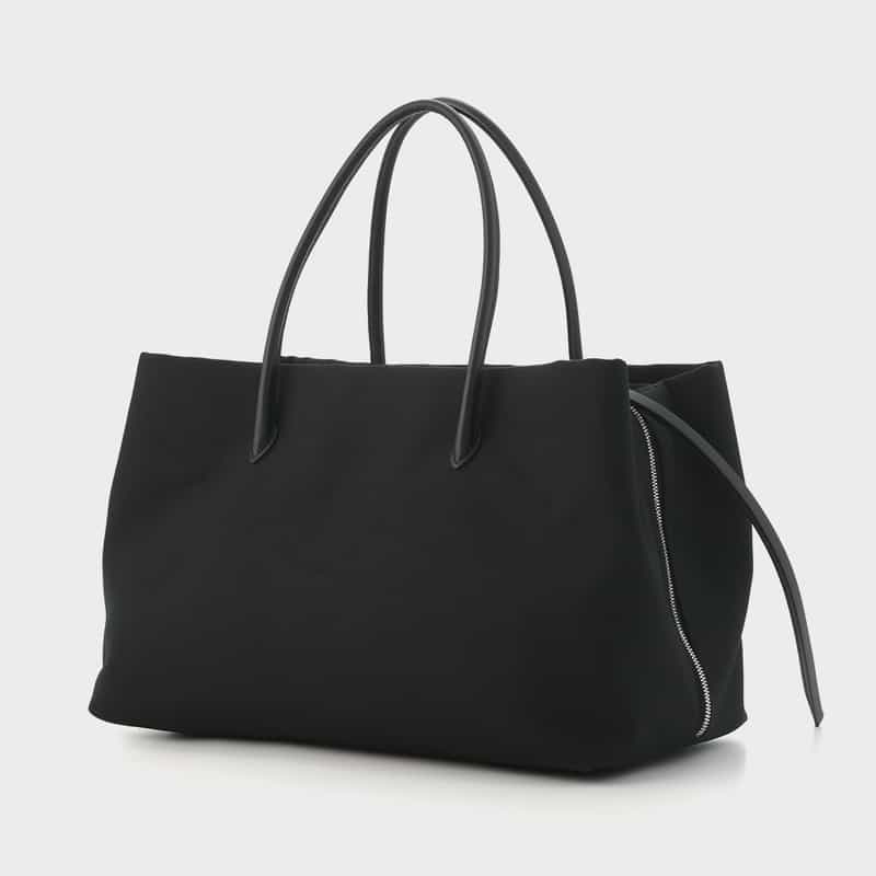 MARY AL TERNA MARYALTERNA ＜メアリオルターナ＞ コットン素材ハンドバッグ “RIKYU“（L） BLACK