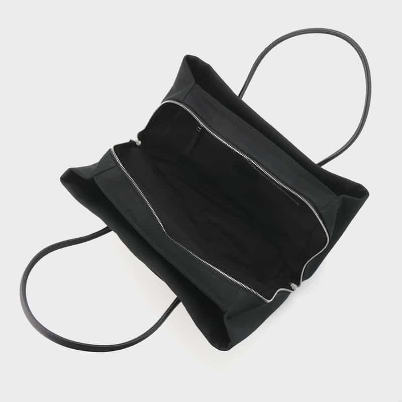 MARY AL TERNA MARYALTERNA ＜メアリオルターナ＞ コットン素材ハンドバッグ “RIKYU“（L） BLACK