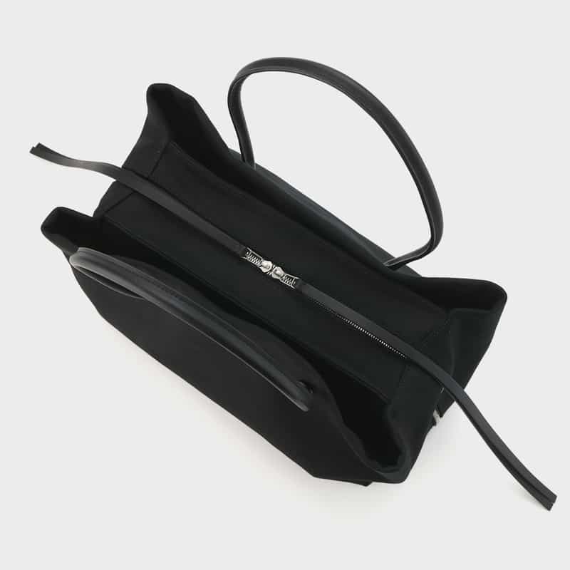 MARY AL TERNA MARYALTERNA ＜メアリオルターナ＞ コットン素材ハンドバッグ “RIKYU“（L） BLACK