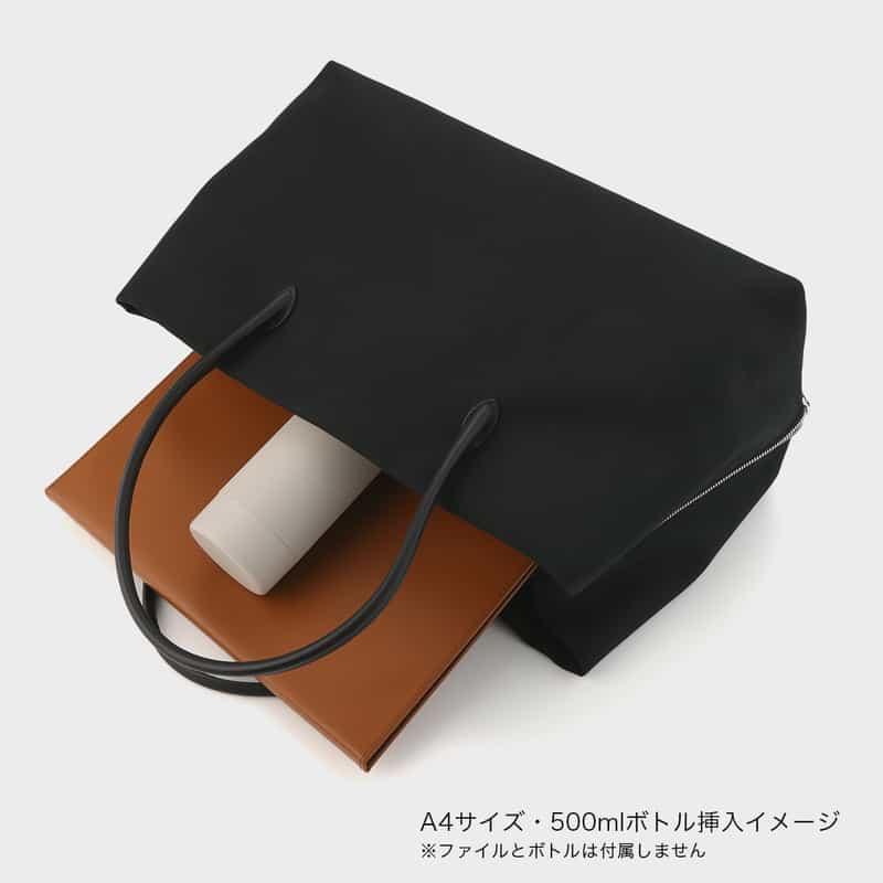 MARY AL TERNA MARYALTERNA ＜メアリオルターナ＞ コットン素材ハンドバッグ “RIKYU“（L） BLACK