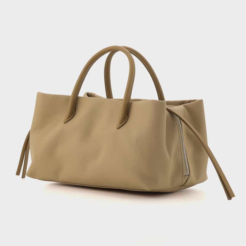 MARY AL TERNA MARYALTERNA ＜メアリオルターナ＞ コットン素材ハンドバッグ “RIKYU“（M） BEIGE