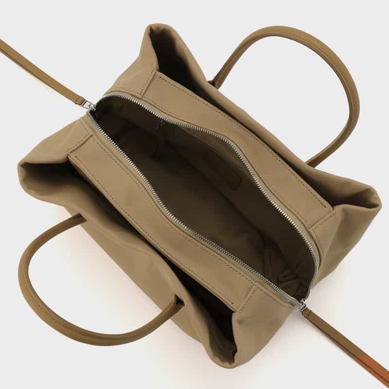 MARY AL TERNA MARYALTERNA ＜メアリオルターナ＞ コットン素材ハンドバッグ “RIKYU“（M） BEIGE