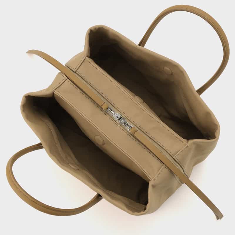 MARY AL TERNA MARYALTERNA ＜メアリオルターナ＞ コットン素材ハンドバッグ “RIKYU“（M） BEIGE