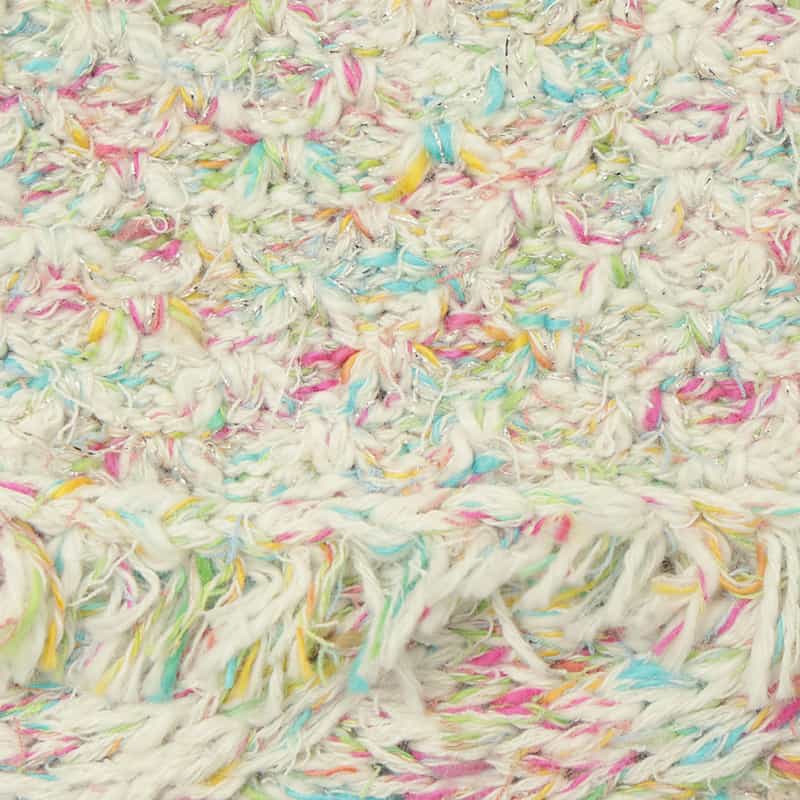 BARNEYS NEW YORK ツイード ノーカラーニットジャケット MULTI COLOR