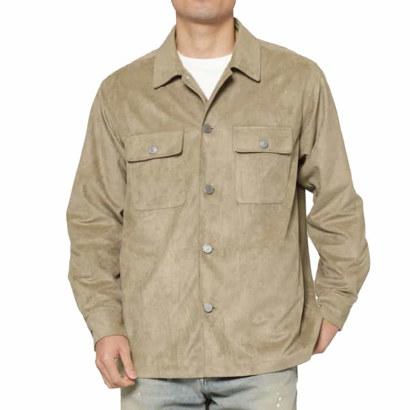 フェイクスエードブルゾン