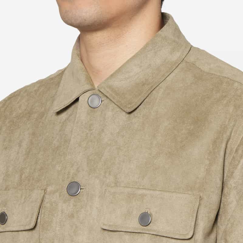 BARNEYS NEW YORK フェイクスエードブルゾン BEIGE