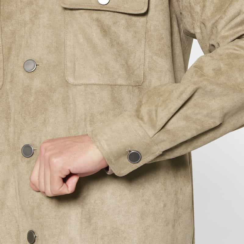 BARNEYS NEW YORK フェイクスエードブルゾン BEIGE