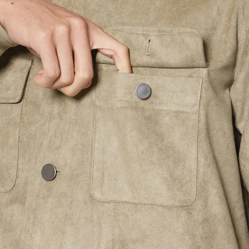 BARNEYS NEW YORK フェイクスエードブルゾン BEIGE