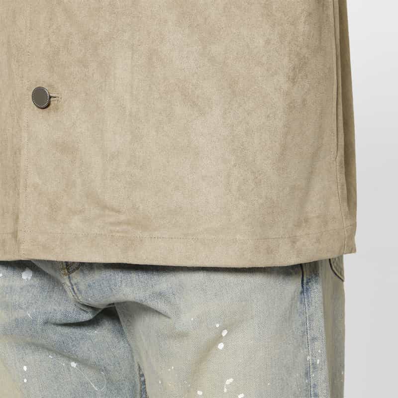 BARNEYS NEW YORK フェイクスエードブルゾン BEIGE