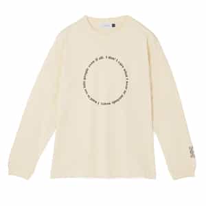 グラフィックロゴ入りロングスリーブカットソー