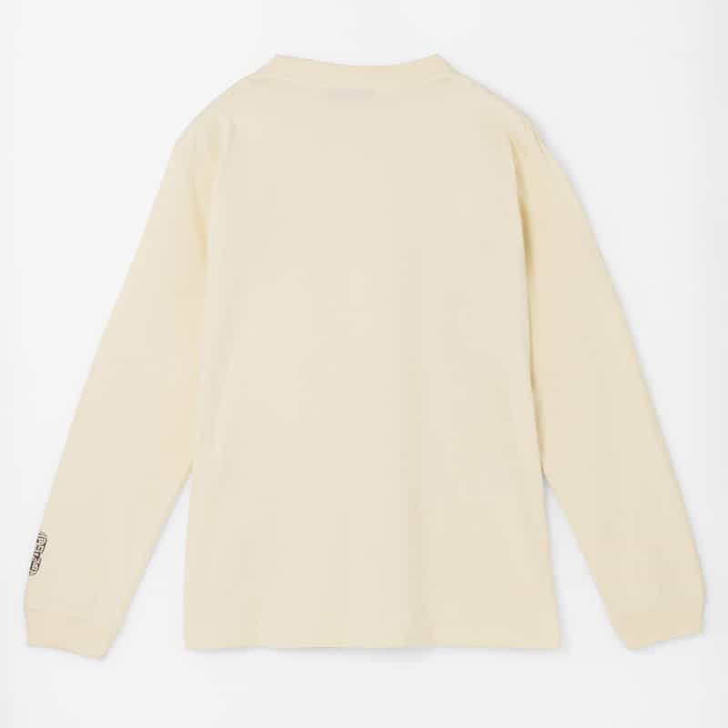 BARNEYS NEW YORK グラフィックロゴ入りロングスリーブカットソー WHITE
