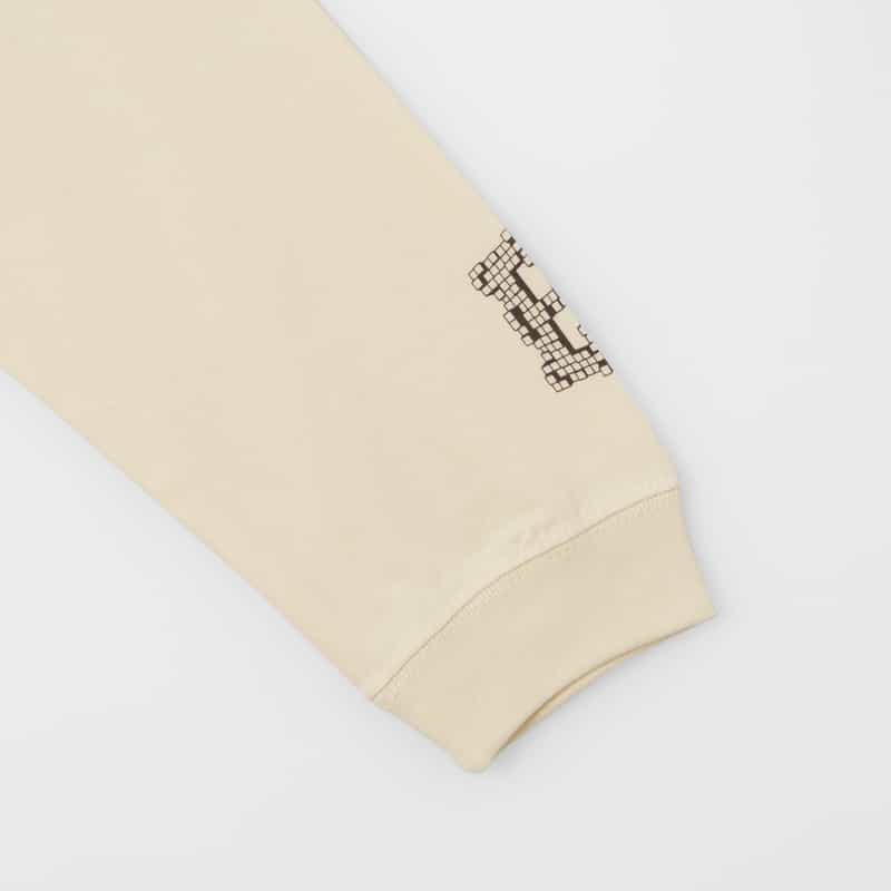 BARNEYS NEW YORK グラフィックロゴ入りロングスリーブカットソー WHITE