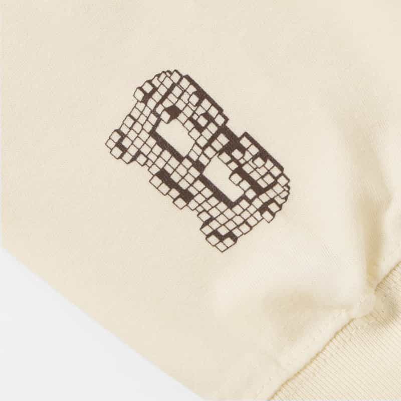 BARNEYS NEW YORK グラフィックロゴ入りロングスリーブカットソー WHITE
