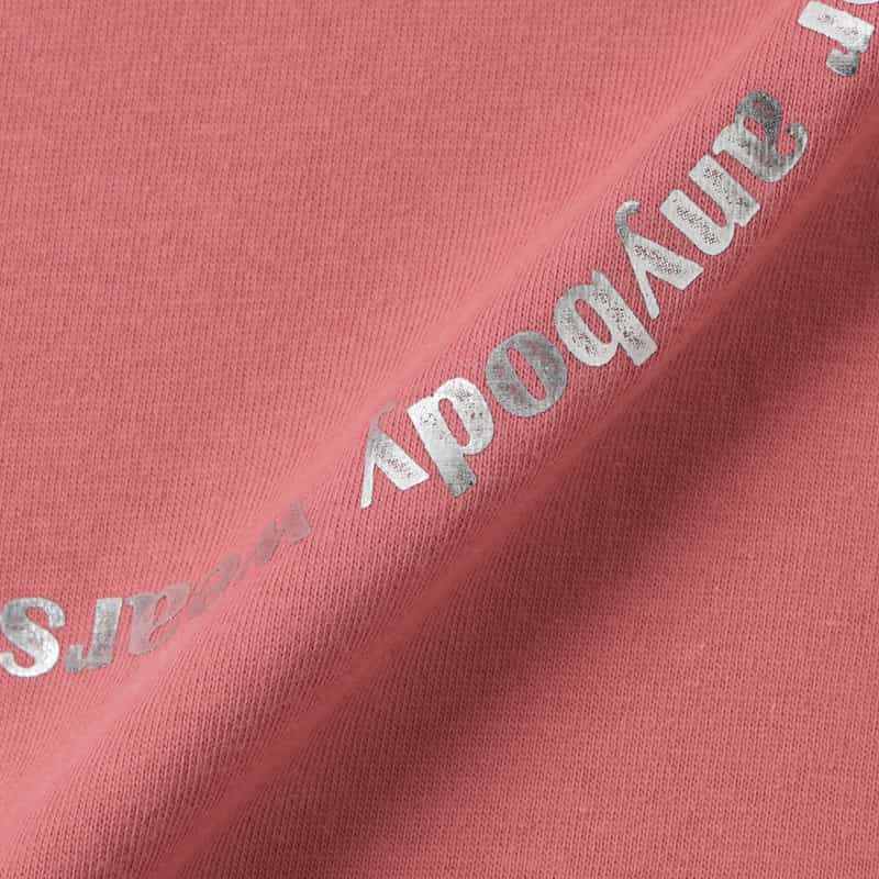 BARNEYS NEW YORK グラフィックロゴ入りロングスリーブカットソー PINK