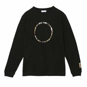 グラフィックロゴ入りロングスリーブカットソー