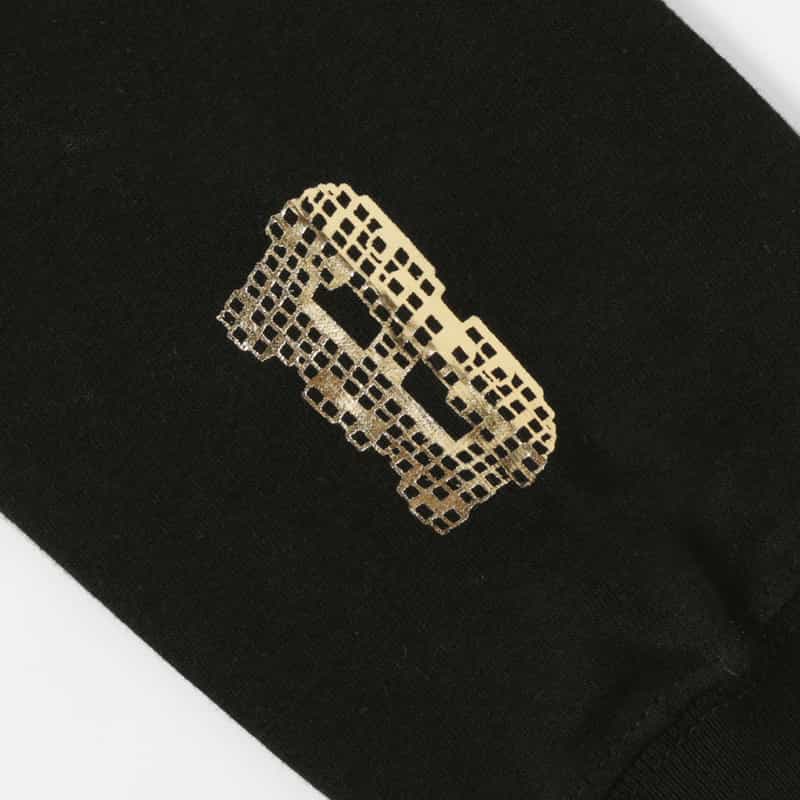 BARNEYS NEW YORK グラフィックロゴ入りロングスリーブカットソー BLACK
