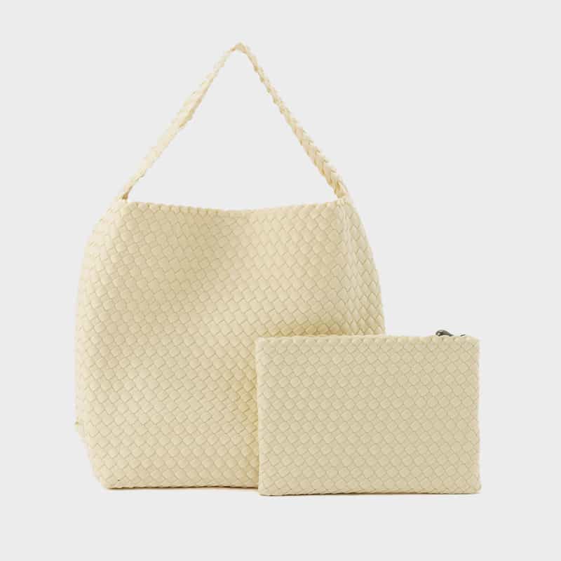 NAGHEDI NAGHEDI ＜ナゲディ＞ ワンハンドルバッグ “Nomad Medium Hobo“ IVORY