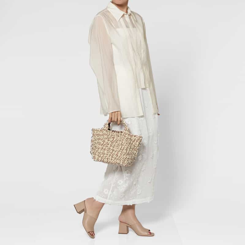 NAGHEDI NAGHEDI ＜ナゲディ＞ スモールトートバッグ “St Barths Small Tote“ BEIGE