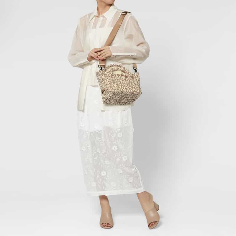 NAGHEDI NAGHEDI ＜ナゲディ＞ スモールトートバッグ “St Barths Small Tote“ BEIGE