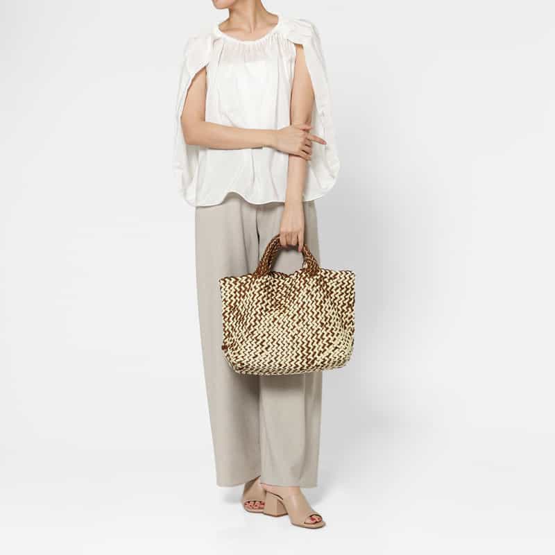 NAGHEDI NAGHEDI ＜ナゲディ＞トートバッグ “St Barths Medium Tote“ BROWN