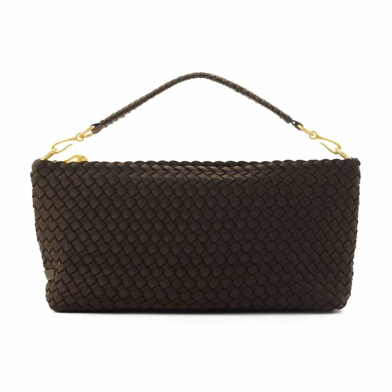 NAGHEDI NAGHEDI ＜ナゲディ＞ ワンハンドルバッグ “Porto Half-Moon Small Solid“ DARK BROWN