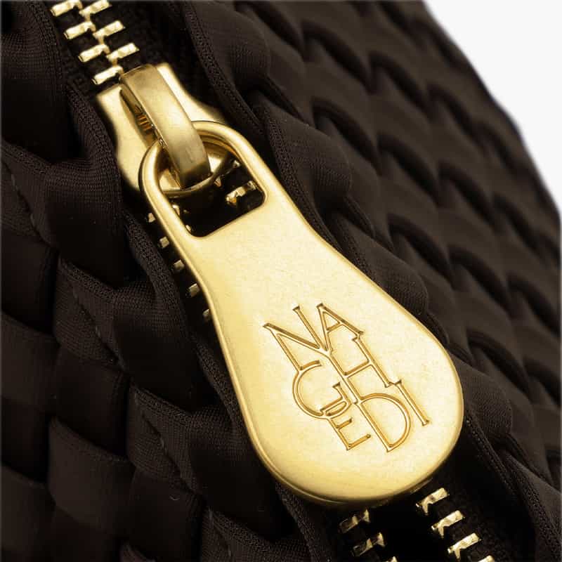 NAGHEDI NAGHEDI ＜ナゲディ＞ ワンハンドルバッグ “Porto Half-Moon Small Solid“ DARK BROWN