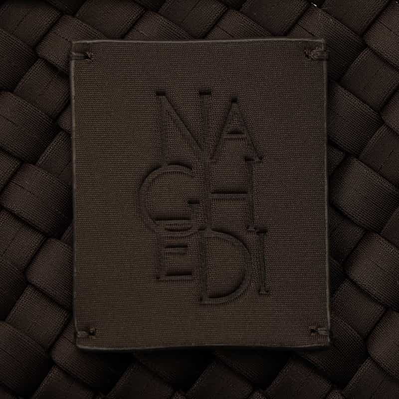 NAGHEDI NAGHEDI ＜ナゲディ＞ ワンハンドルバッグ “Porto Half-Moon Small Solid“ DARK BROWN