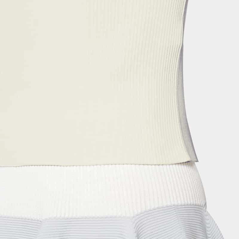 CFCL CFCL＜シーエフシーエル＞ ショートスリーブニットプルオーバー “PORTRAIT“ WHITE