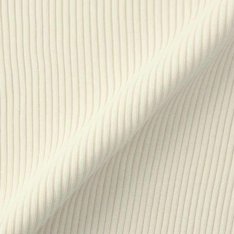 CFCL CFCL＜シーエフシーエル＞ ショートスリーブニットプルオーバー “PORTRAIT“ WHITE