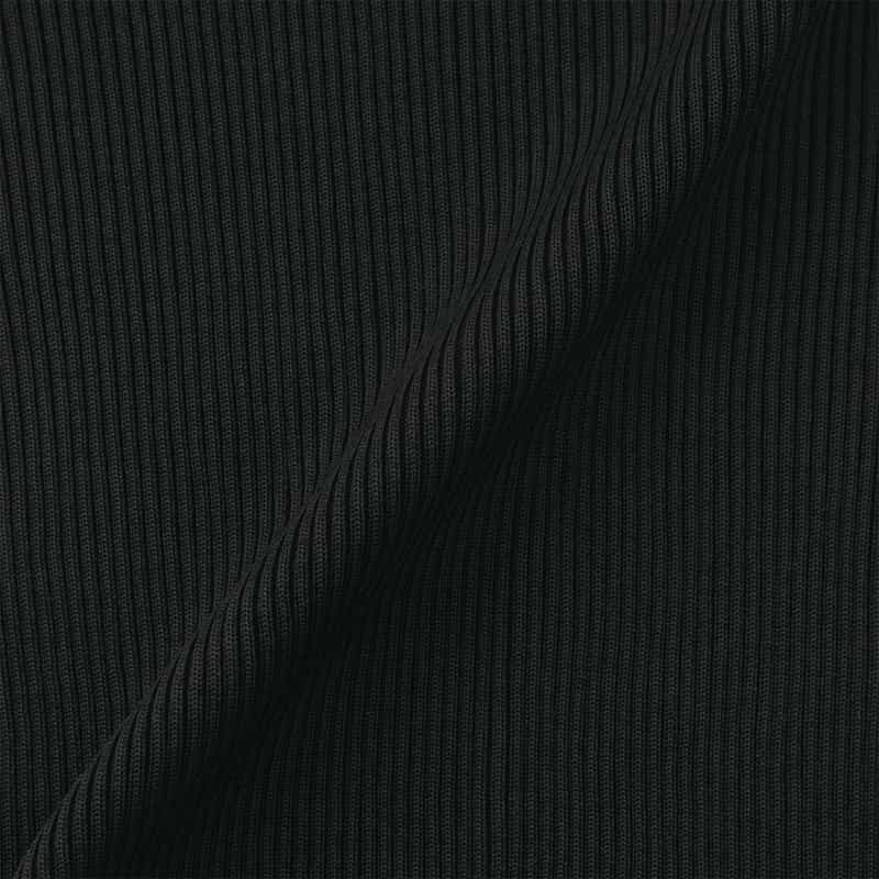 CFCL CFCL＜シーエフシーエル＞ ショートスリーブニットプルオーバー “PORTRAIT“ BLACK