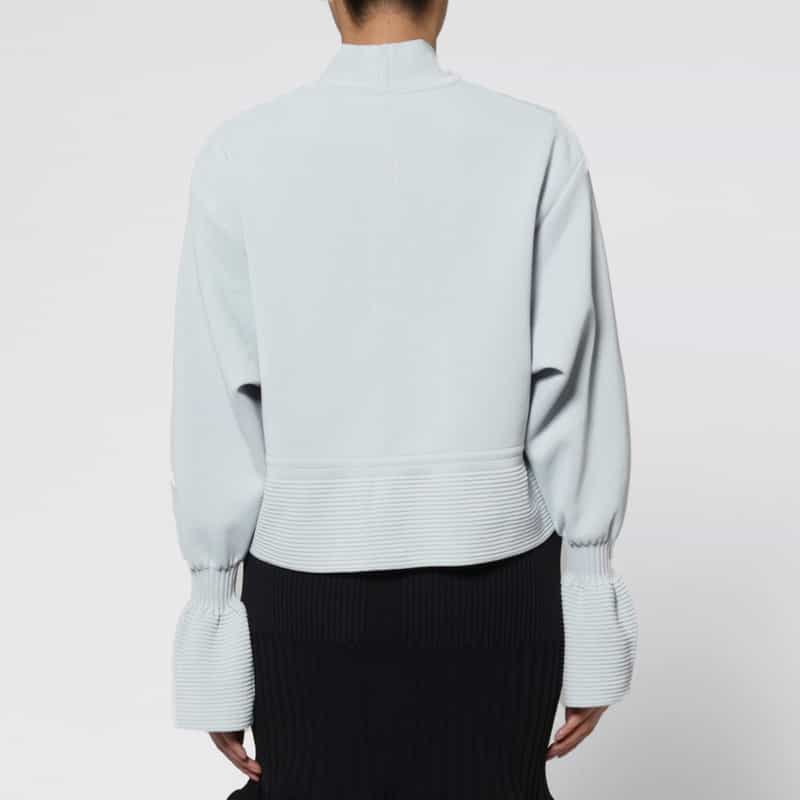 CFCL CFCL＜シーエフシーエル＞ マリースリーブ クロップドジップアップブルゾン GRAY