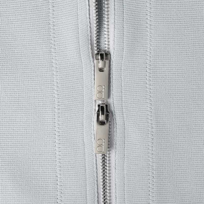 CFCL CFCL＜シーエフシーエル＞ マリースリーブ クロップドジップアップブルゾン GRAY