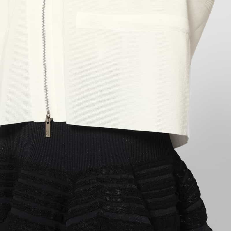 CFCL CFCL ＜シーエフシーエル＞ ジップアップ フーデッドブルゾン WHITE