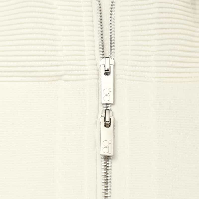 CFCL CFCL ＜シーエフシーエル＞ ジップアップ フーデッドブルゾン WHITE