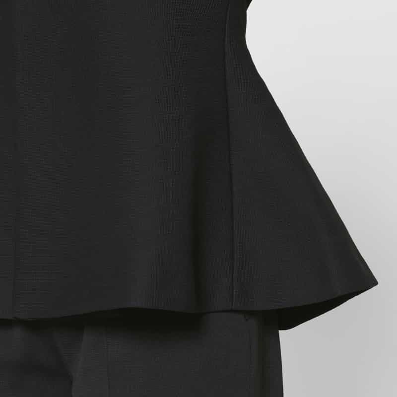 CFCL CFCL＜シーエフシーエル＞ ノーカラー フレアジャケット BLACK