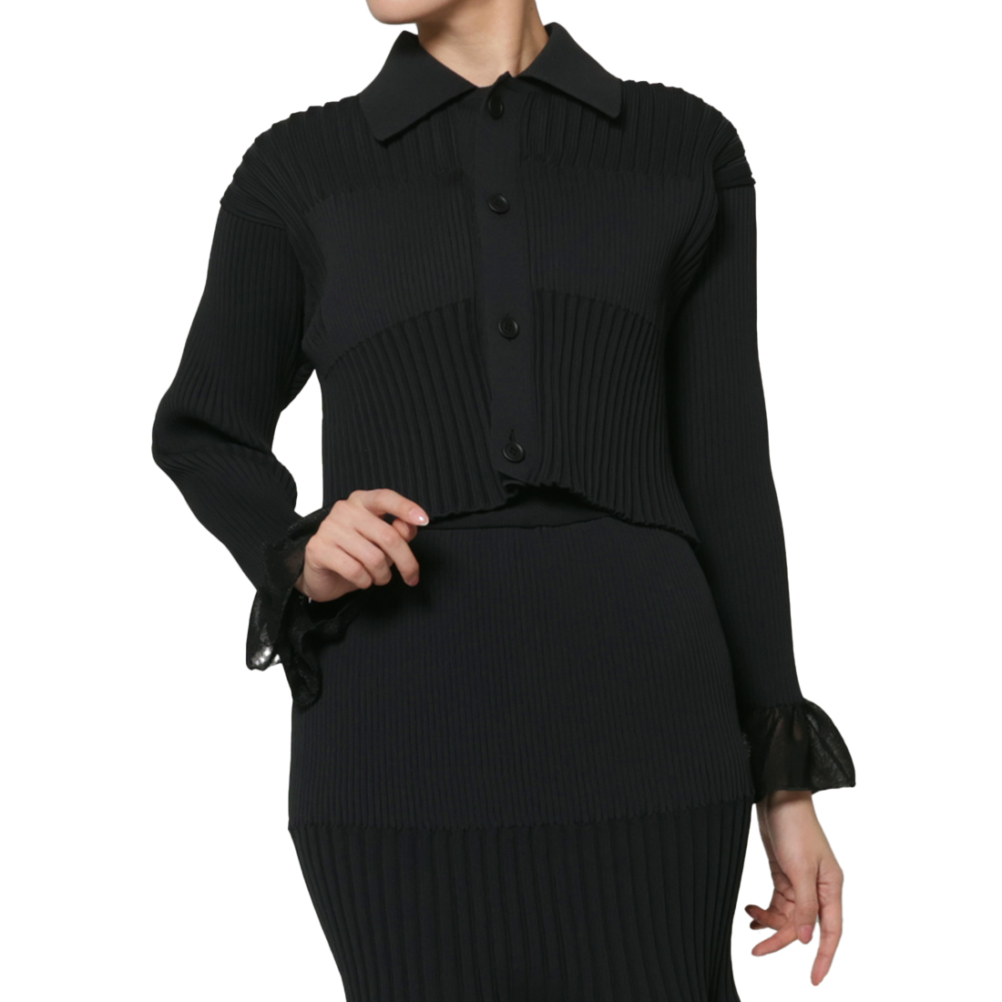 CFCL＜シーエフシーエル＞ クロップド ニットカーディガン