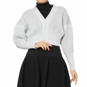 CFCL＜シーエフシーエル＞ クロップド ニットカーディガン “LATTICE“