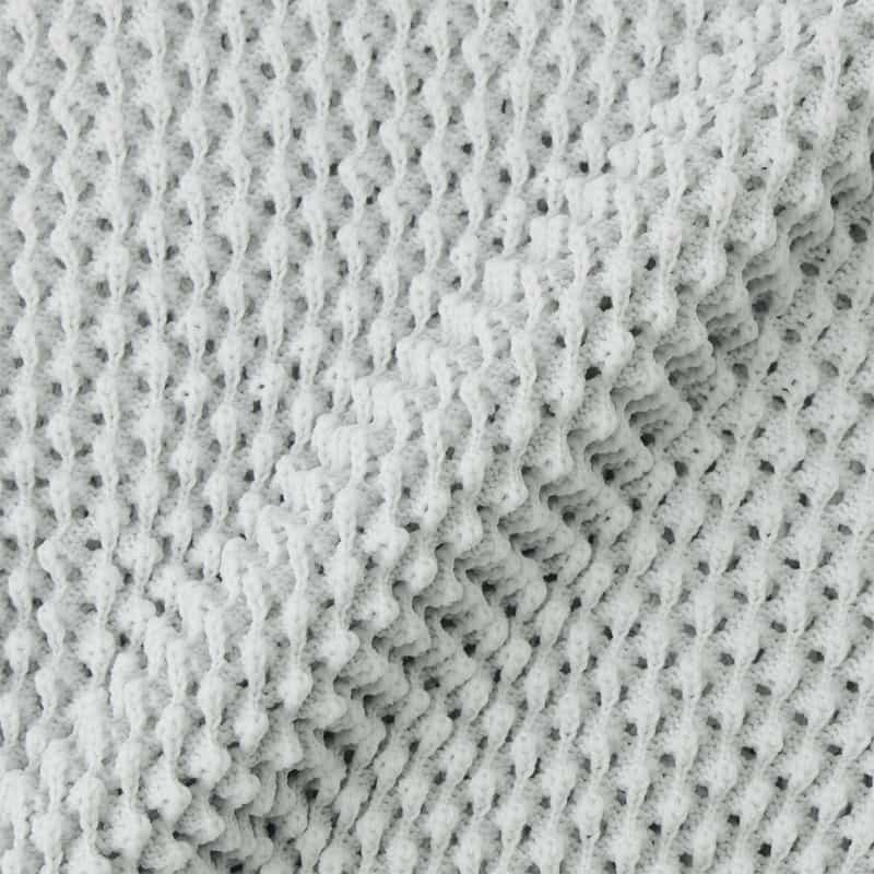 CFCL CFCL＜シーエフシーエル＞ クロップド ニットカーディガン “LATTICE“ GRAY